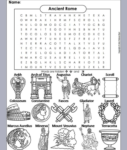 Ancient Rome Word Search