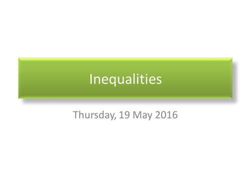 Solving inequalities involving quadratics