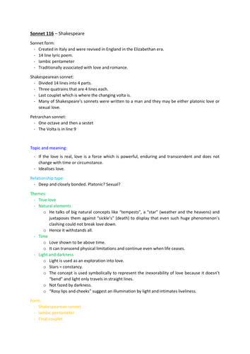 Sonnet 116 by William Shakespeare - summary and analysis