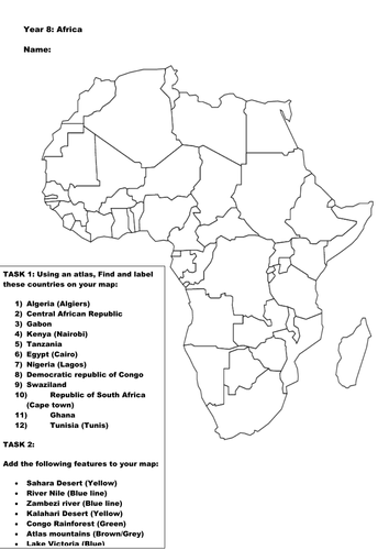 Physical and human features of Africa | Teaching Resources