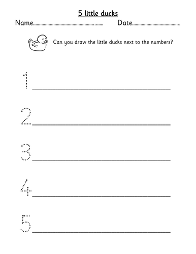 5 Little Ducks Resource Pack by - UK Teaching Resources - TES