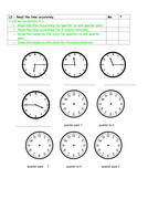 15 minute and 5 minute intervals clock times | Teaching Resources