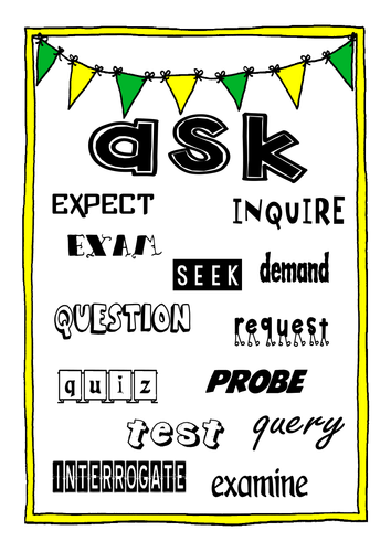 Creative writing synonym picture