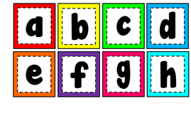 alphabet flashcards posters a4 multicultural