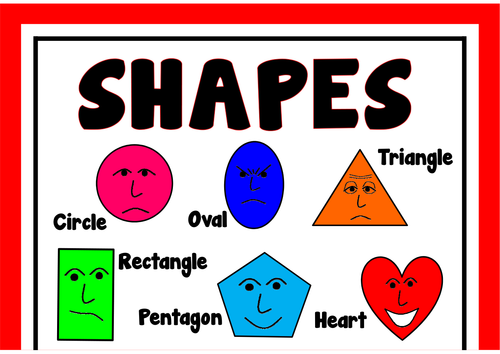 SHAPES RESOURCES - early years and key stage 1 to 2 DISPLAY POSTERS ...