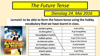 The Future Tense German | Teaching Resources