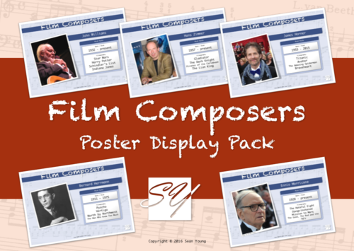 Film Composers – Music Classroom Poster Display Pack