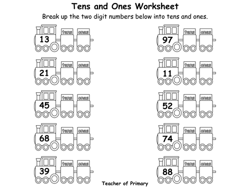 Tens and Ones - Year 2 - PowerPoint presentation and worksheets by ...