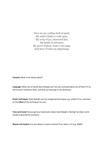 Year 8 poetry scheme of work | Teaching Resources