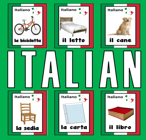 ITALIAN / ENGLISH LANGUAGE FLASHCARDS - DISPLAY ITALY GEOGRAPHY EUROPE ...