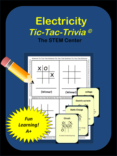 Electricity Tic-Tac-Trivia Board Game