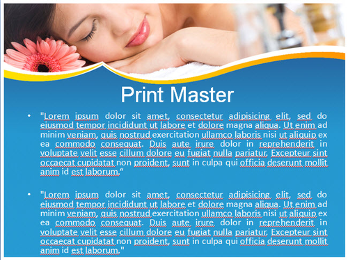 Spa PPT Template Teaching Resources