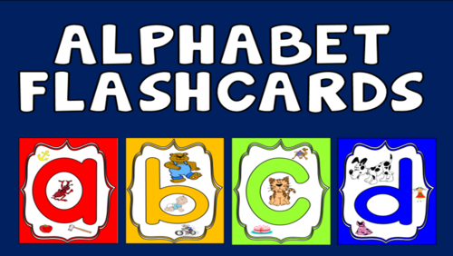 alphabet flashcards a4 size by uk teaching resources tes