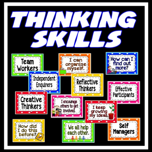 PERSONAL LEARNING THINKING SKILLS POSTERS TEACHING RESOURCES DISPLAY