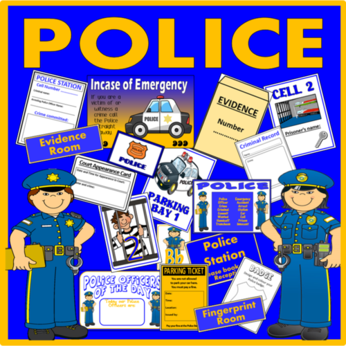 POLICE ROLE PLAY TEACHING RESOURCES EARLY YEARS KEY STAGE 1-2 CONSEQUENCES