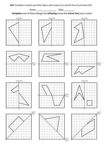 Year 4 Symmetry Lesson 4 By Uk Teaching Resources Tes 6885