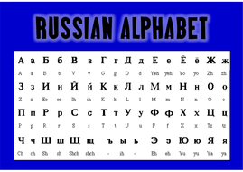 Priceless Russian Alphabet Printable