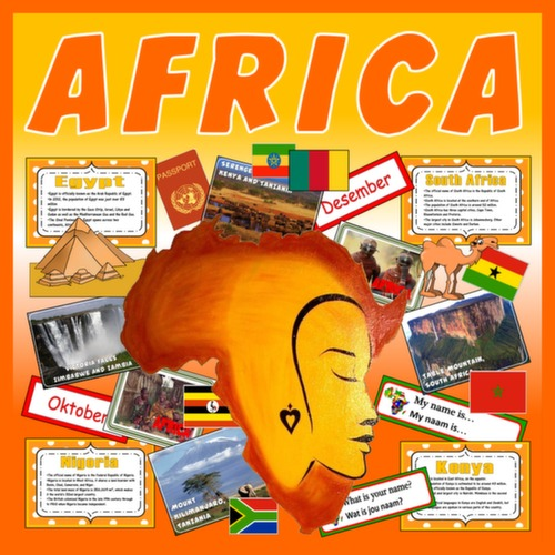 AFRICA -TEACHING RESOURCES CULTURE DIVERSITY LANGUAGE GEOGRAPHY EGYPT KENYA ETC