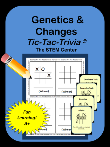 Genetics Tic Tac Trivia Board Game