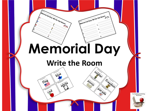 Memorial Day Write the Room