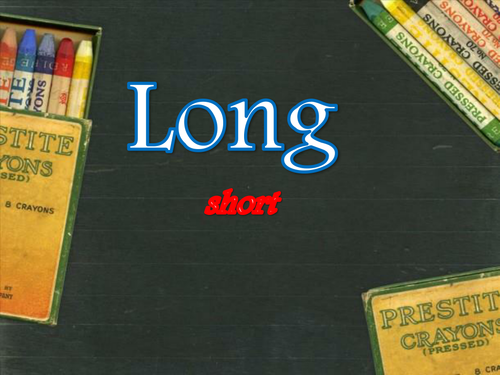 Long and Short PowerPoint: A Length Comparison Resource
