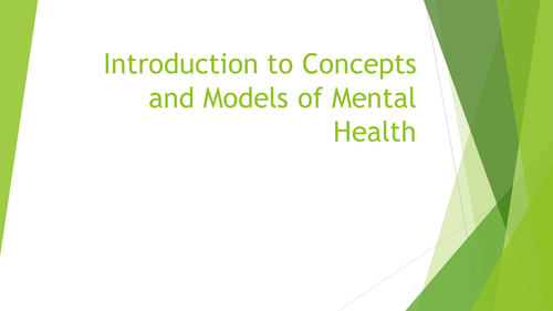 Introduction To Mental Health By Psyjess Teaching Resources Tes