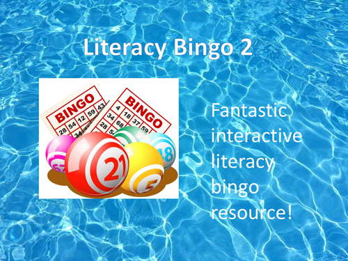 Literacy Bingo 2