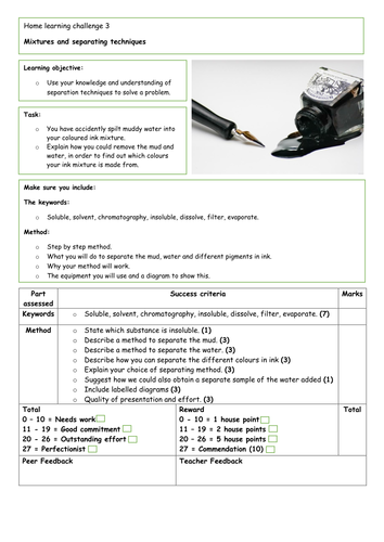 NEW KS3 YEAR 7 SCIENCE ELEMENTS, COMPOUNDS AND MIXTURES TRACKING