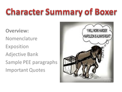 boxer character farm animal pigs benjamin clover summaries