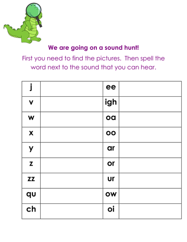 Phase 3 and 5 sound hunts