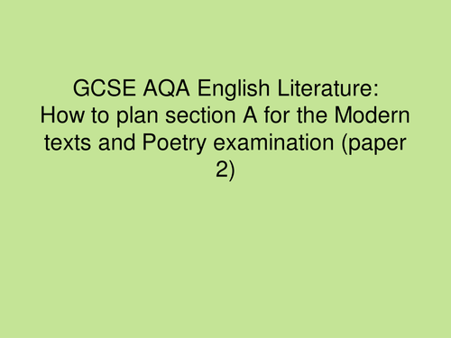Aqa english literature past papers image