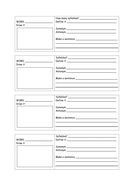 blank vocabulary learning worksheet teaching resources