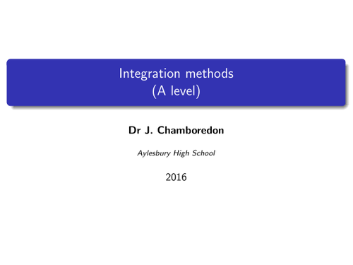 Integration questions (A level maths C3 and C4): how would you work them out?