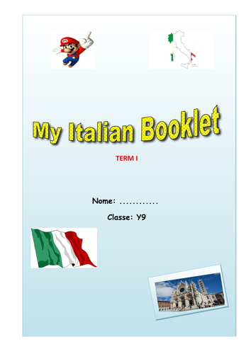 Italian Clothes + Fashion Booklet