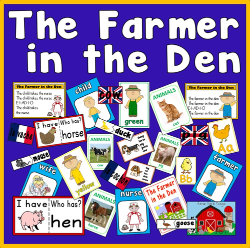 FARMER IN THE DEN TEACHING RESOURCES FARM ANIMALS ROLE PLAY READING