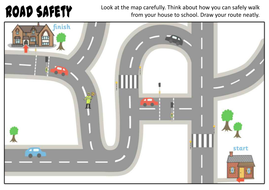 ROAD SAFETY TEACHING RESOURCES ROLE PLAY CHILD MINDER DISPLAY, EYFS, KS ...