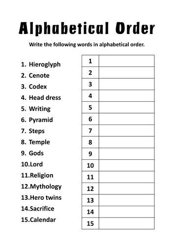 worksheet ks1 blank KEY STAGE RESOURCES ANCIENT MAYA HISTORY 2 TEACHING