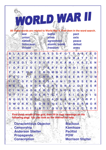 WORLD WAR 2 TEACHING RESOURCES, HISTORY KEY STAGE 2-3 DISPLAY CLASS ...