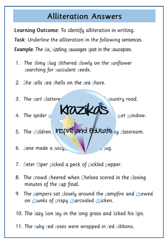 Alliteration | Teaching Resources