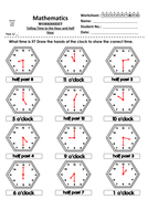 Year 1- Telling Time Themed Pack | Teaching Resources