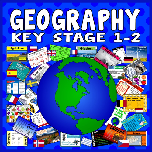 *GEOGRAPHY BUNDLE* ACTIVITIES, KEY WORD DISPLAY, CONTINENTS AND OCEANS
