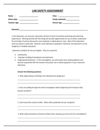 Lab safety worksheet. by ScienceAmb | Teaching Resources