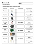 Electronic Component Worksheets and Resources | Teaching Resources