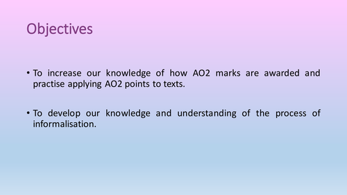 Language Change: The Process of Informalisation 