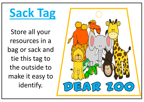 DEAR ZOO STORY TEACHING RESOURCES AND ZOO ROLE PLAY EYFS KS 1-2 ENGLISH ...