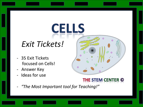 Cells Exit Tickets