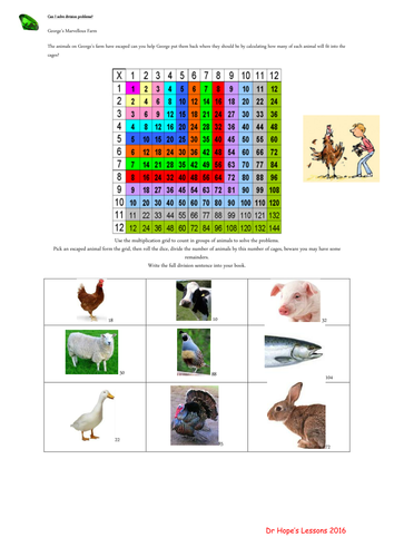 George's Marvellous Medicine Maths Division