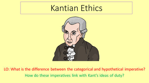 Kant's Categorical and Hypothetical Imperatives- OCR AS Religious ...