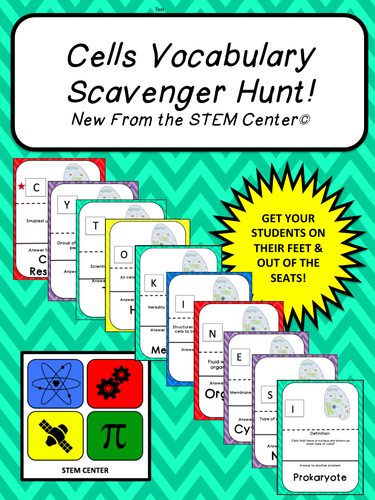 Cells Scavenger Hunt Game