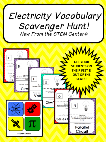 Electricity Scavenger Hunt Game